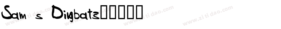 Sam s Dingbats字体转换